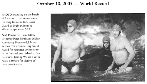 Neal Powers Swimming World record